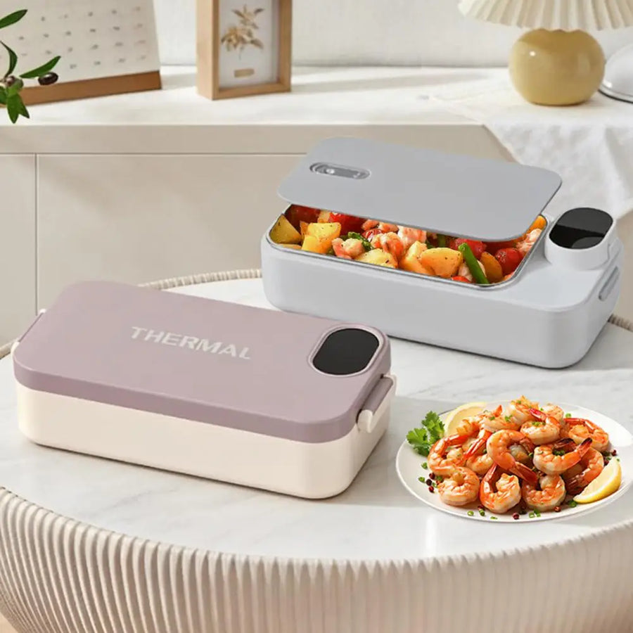 Heated Lunch Box Rechargeable Portable Warmer Portable Electric Lunch Box with Stainless Steel Container for Kids Boys Girls