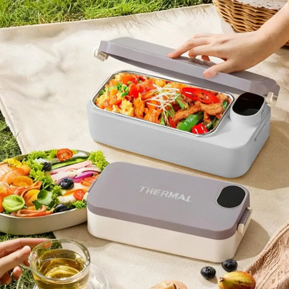 Heated Lunch Box Rechargeable Portable Warmer Portable Electric Lunch Box with Stainless Steel Container for Kids Boys Girls